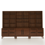 Wooden Sectional Bedroom Bookshelves 3 small