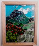 Stained Glass Window - Mount Olomana 3 small