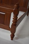 Custom Black Cherry Bed With Hand Carved Spiral Posts 6 small
