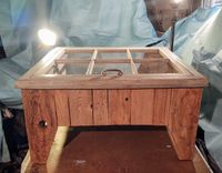 Shadow Box Display Table Coffee Table Antique Window 4 small