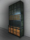 Bar Cabinet. Wood & Steel Cabinet, Back Bar. Restaurant & Bar Furniture. Custom Liquor/Wine Cabinet. 2 small