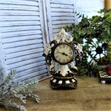 Black And White Decor Whimsical Checks Vintage Clock 4 small