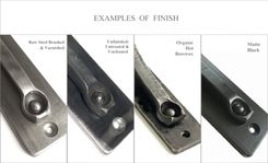 Mantel Shelf Bracket 2" Wide Heavy Duty - Metal Hand Forged Corbel - Farmhouse Rustic Iron Bracket 5 small