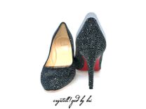 Fully Crystallized High Heels Bling Shoes Genuine European Crystals Bedazzled Pumps Bridal Wedding 5 small