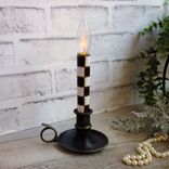 Courtly Vintage Checks Candle Checkked Battery Candle 5 small