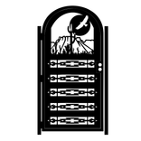 Artistic Steel Garden Gate - Southwest Design - Decorative Steel Panel - Handmade Custom Gate 1 small