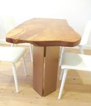 Contemporary Wood And Steel Dining Table / Executive Desk 1 small