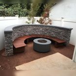 Curved Custom Bench -- For Fire Ring -- Past Project 1 small
