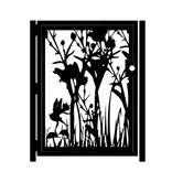 Enchanted Fairy Garden Gate - Decorative Steel Wall Panel - Handmade - Custom Gate 2 small