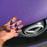 Hyundai Veloster Crystallized Car Front Emblem Bling Genuine European Crystals Bedazzled 3 small
