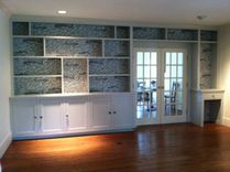 Painted Bookcase, Library Wall Unit 1 small