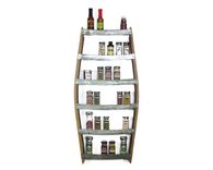 Wine Barrel Spice Rack - Thyme - Made From Retired California Wine Barrels 1 small