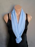 Powder Blue Chiffon Scarf 4 small