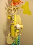 "The Thinking Chair" Rainbow Spectrum Found Item Sculpture 4 small
