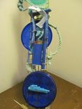 "The Thinking Chair" Rainbow Spectrum Found Item Sculpture 6 small