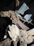 Edison's Gift Found Item Sculpture Driftwood And Beach Glass 1 small