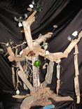 Edison's Gift Found Item Sculpture Driftwood And Beach Glass 6 small