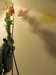 "The Thinking Chair" Rainbow Spectrum Found Item Sculpture 7 small