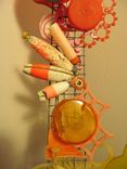 "The Thinking Chair" Rainbow Spectrum Found Item Sculpture 9 small