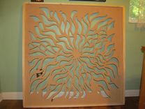Room Partition - Grille Panel - Large Artistic Wall Hanging 2 small