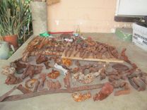 Outdoor Sculpture Of Found Railroad Steel 3 small