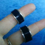 Vinyl Record And Silver Wedding Band Set 1 small