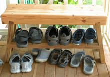 Shoe Bench From Salvaged Construction Scraps 2 small