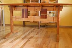 Trestle Dining Room Table In Koa And Spanish Cedar 2 small