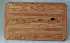 Cutting Board, Style #3 In Forklift Pallet Salvage Red Oak And Lauan 1 small