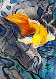 Koi Fish On Metal 1 small