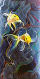 Koi Fish On Metal 4 small