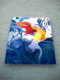 Koi Fish On Metal Aluminum Print, 'Swimming Through Color' 2 small