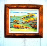 Autumn Landscape Oil Painting, Autumn Colors, Autumn Trees In Field 3 small