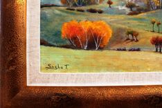 Autumn Landscape Oil Painting, Autumn Colors, Autumn Trees In Field 4 small