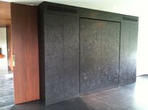 Folding Murphy-Type Bed In Black Osb 1 small
