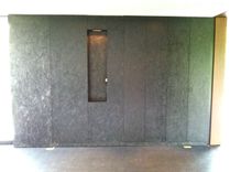 Folding Murphy-Type Bed In Black Osb 3 small