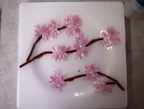 Cherry Blossom Plates For Wedding Or Anniversary 1 small