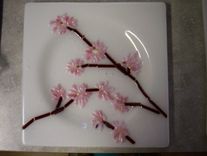 Cherry Blossom Plates For Wedding Or Anniversary 3 small
