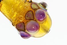 Memorial Jewelry | "Amber Lotus" | Pet Memories In Glass 3 small