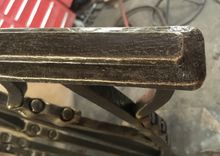 Staircase Railing. Blacksmith Forged Metal Outdoor Railing. 5 small