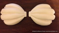 Ariel Resin Shells Blank Set - Size Small (Fits Size A-B Cups) 4 small