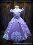Sofia The First Princess Inspired Dress Gown - Adult Size With Pearls 1 small