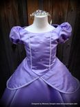 Sofia The First Princess Inspired Dress Gown - Adult Size With Pearls 2 small