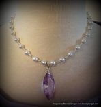 Child's Princess Sofia The First Inspired Pearl Necklace Amulet Custom 1 small