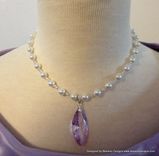 Child's Princess Sofia The First Inspired Pearl Necklace Amulet Custom 2 small