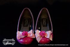 Sleeping Beauty Couture Style Adult Costume Pair Shoes Dress Shoes Custom Made 2 small