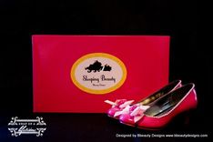 Sleeping Beauty Couture Style Adult Costume Pair Shoes Dress Shoes Custom Made 5 small