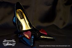 Queen Of Hearts Couture Style Adult Costume Pair Shoes Dress Shoes Custom Made 2 small