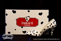 Cruella Devil Couture Style Adult Costume Pair Shoes Dress Shoes Custom Made 4 small