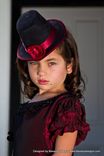 Silk And Taffeta Child Girls Victorian Costume Dress Gown Burgundy 5 small